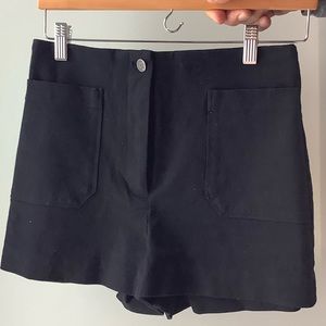 Black high waisted shorts